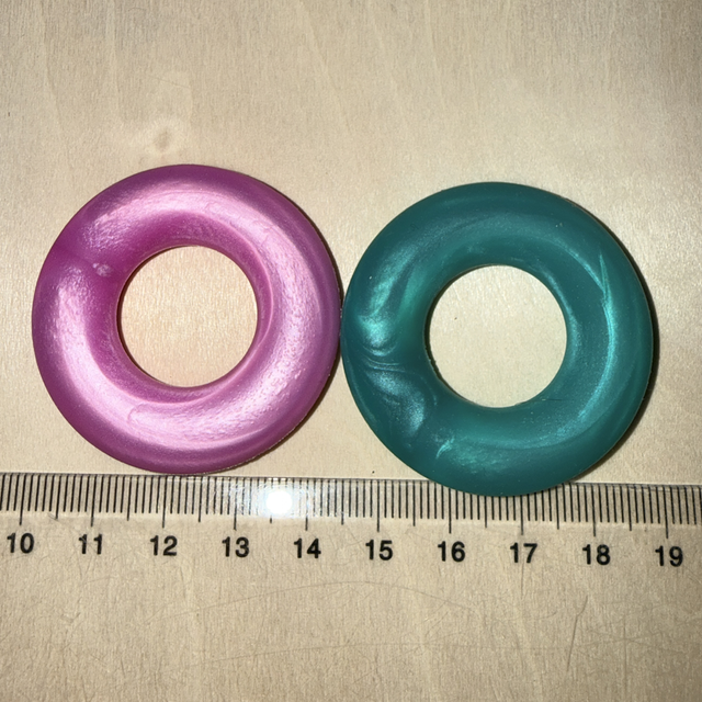 Anneau rond perlé 4,2 cm 