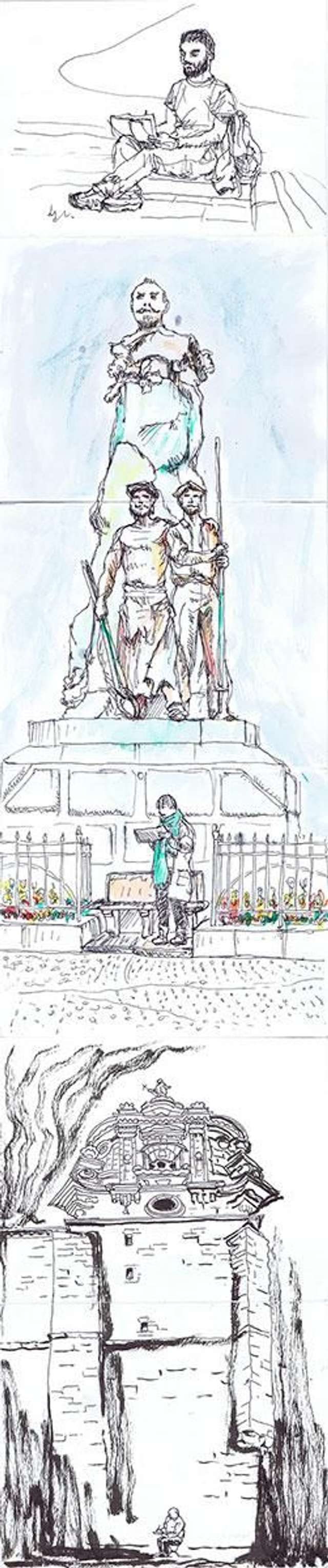 Dibujo Portugalete y San Antón