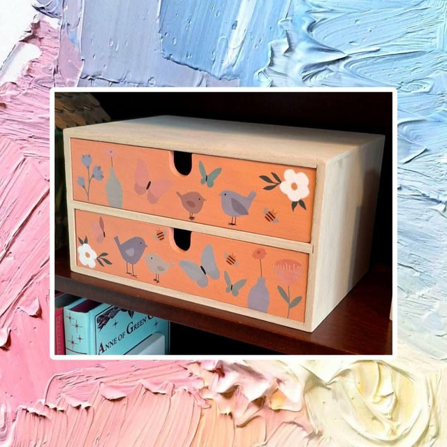 Small wooden drawers