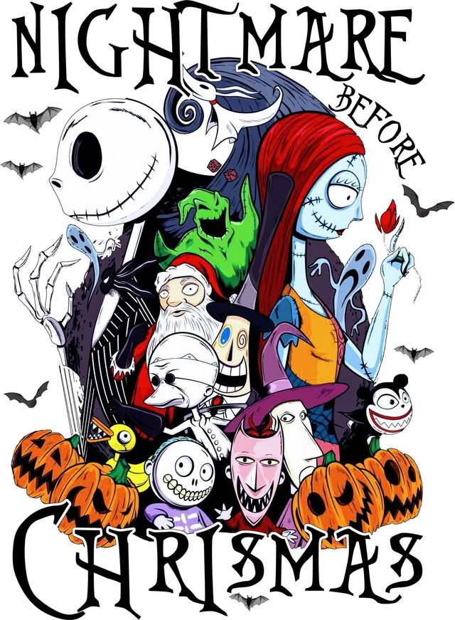 Nightmare Before Christmas Characters DTF