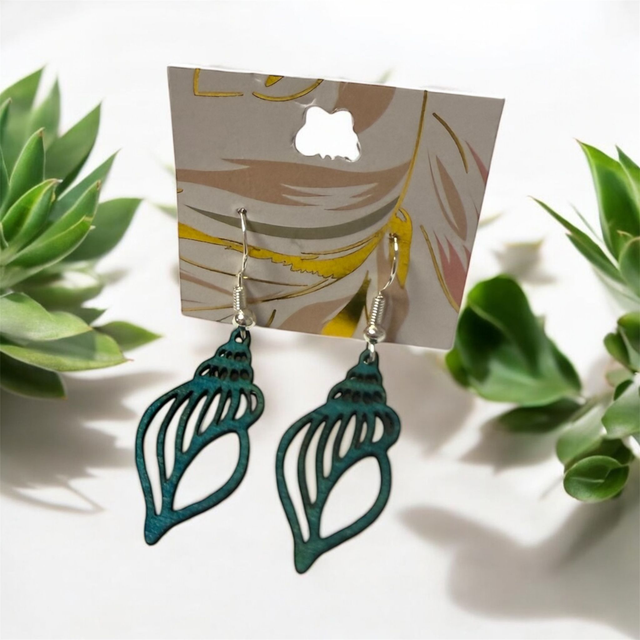 Boucles d'oreilles bois 100% création artisanale