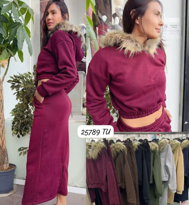 Conjunto Falda con avertura