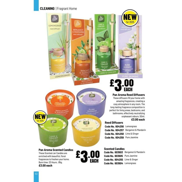 Pan Aroma Scented Candles Pure Jasmine