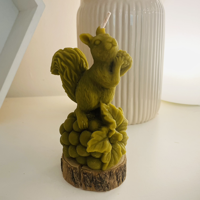 Bougie écureuil (3 modèles différents)