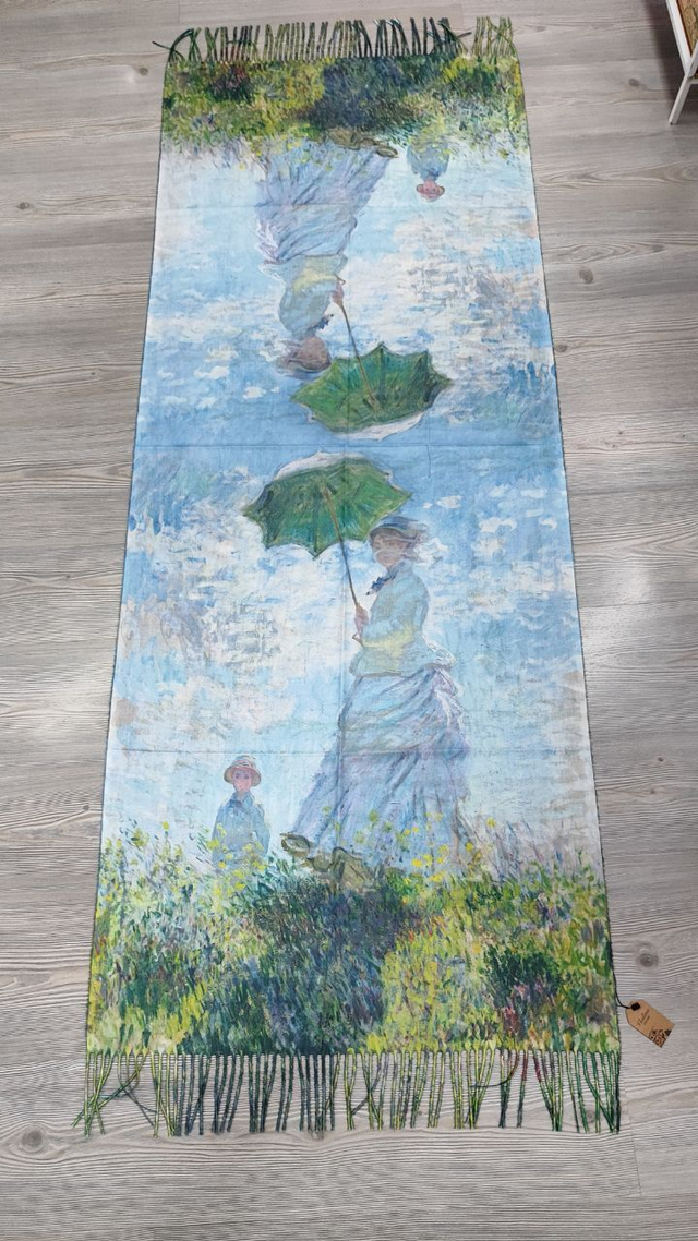 Stola La passeggiata di Claude Monet double face