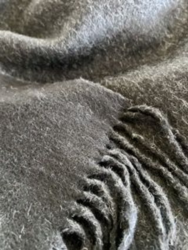 Plaid, 100% Alpaca-Baby Hair