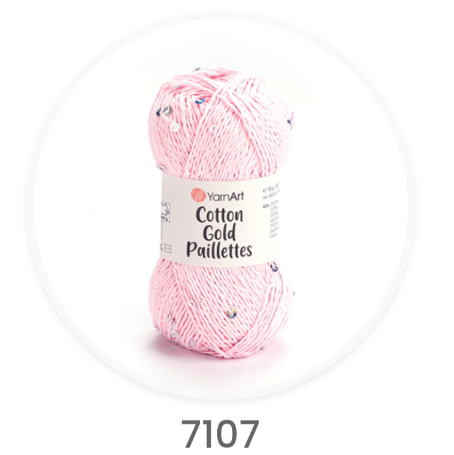Cotton Gold Paillettes 7107