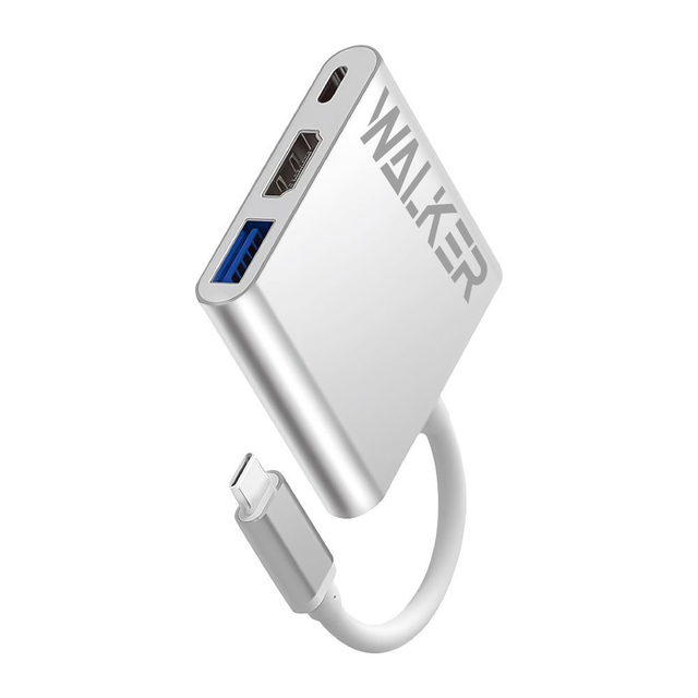 WALKER WHUB-35 USB-Hub 3-in-1 – 4K Type-C Anschluss