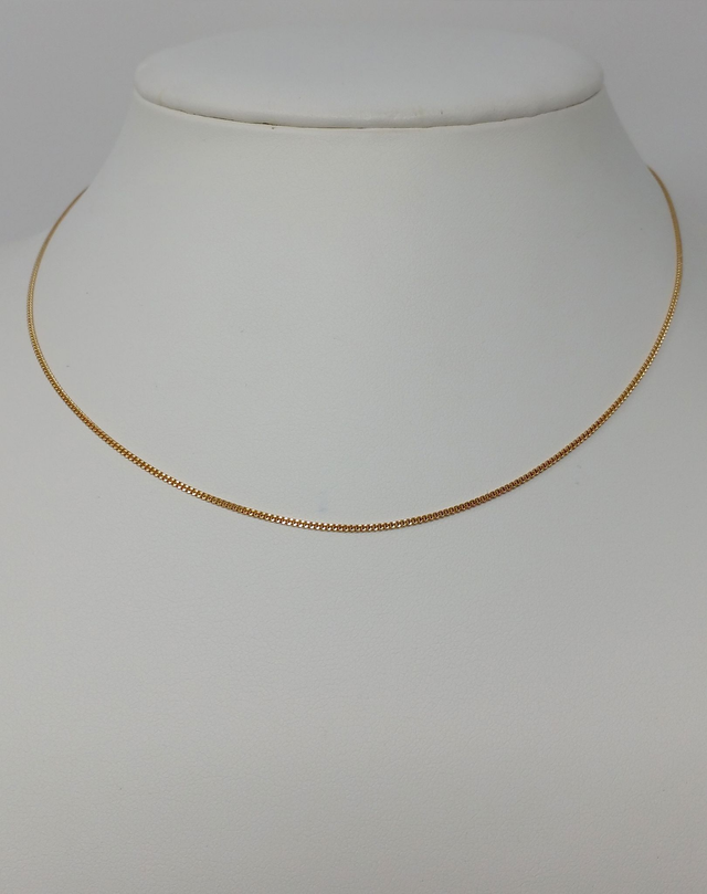 CHAINE PLAQUE OR 42 CM - 20203542