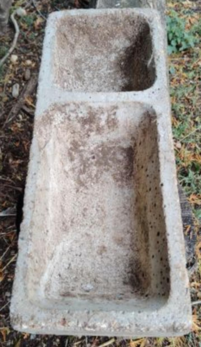 Mangeoire béton pour volailles 