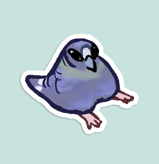 Pigeon sticker
