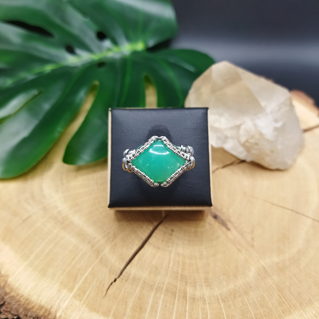 Bague Chrysoprase - Pièce Unique