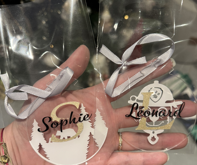 Boule transparente personnalisable 