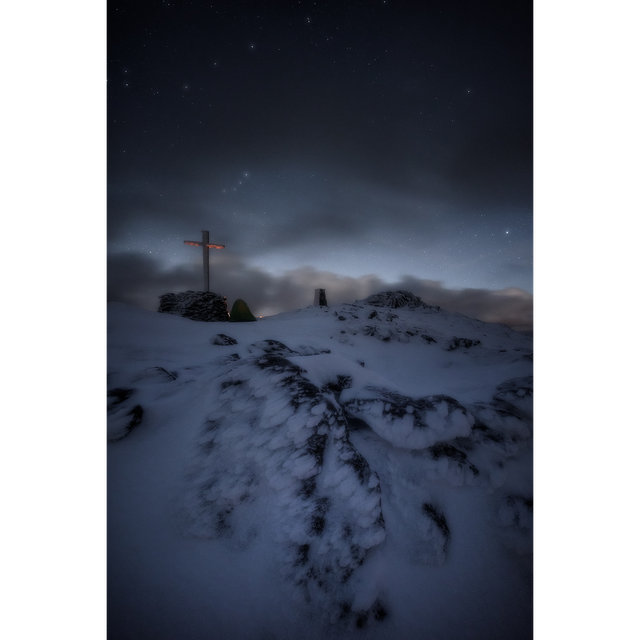 Mt. Brandon at night