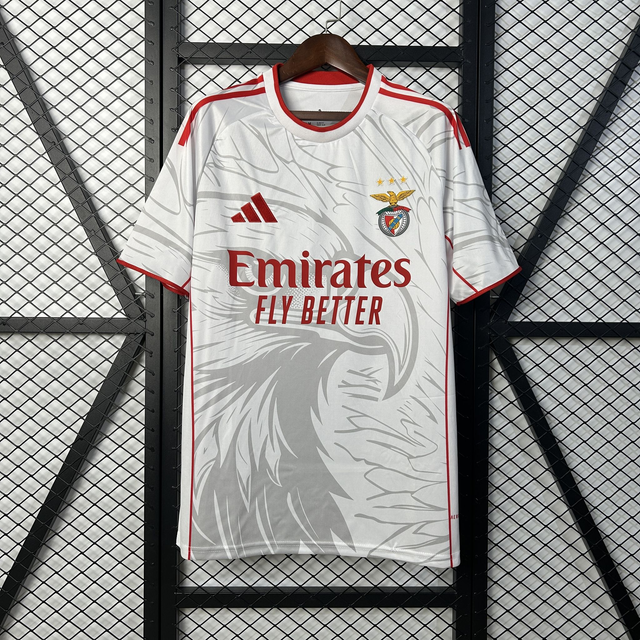 Camiseta Benfica - EDICIÓN ESPECIAL BLANCA - Versión Fan - 25-26 