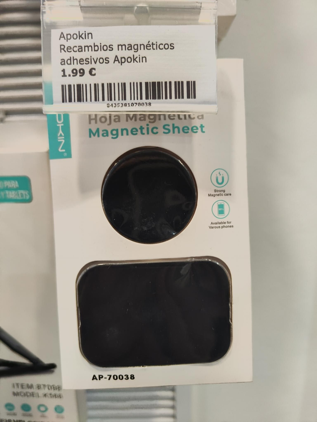 Recambio Magnético adhesivo para soportes