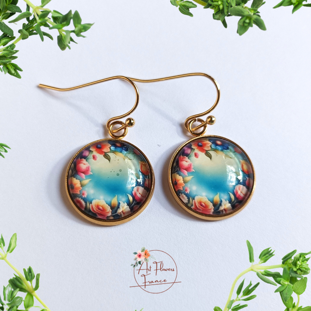 Bijoux illustrés - Guirlande de fleurs