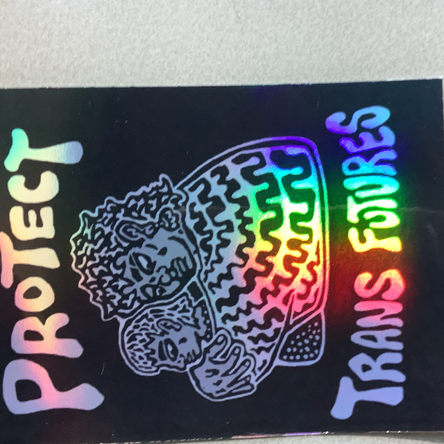 Protect trans futures sticker