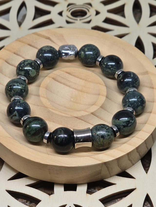 Bracelet Jaspe Kambaba XL 1,2 cm 