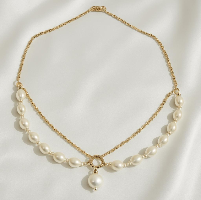 HANDMADE LUNA PEARL NECKLACE 