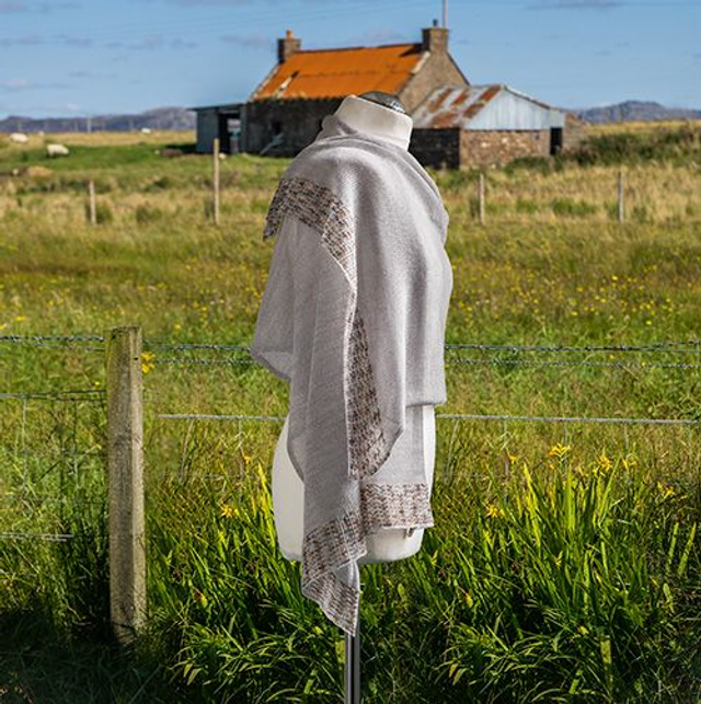 Lightweight super fine merino wool wrap, shawl, pashmina