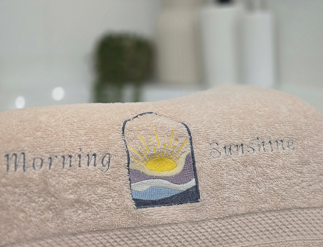 Drap de douche - Douce Rosée