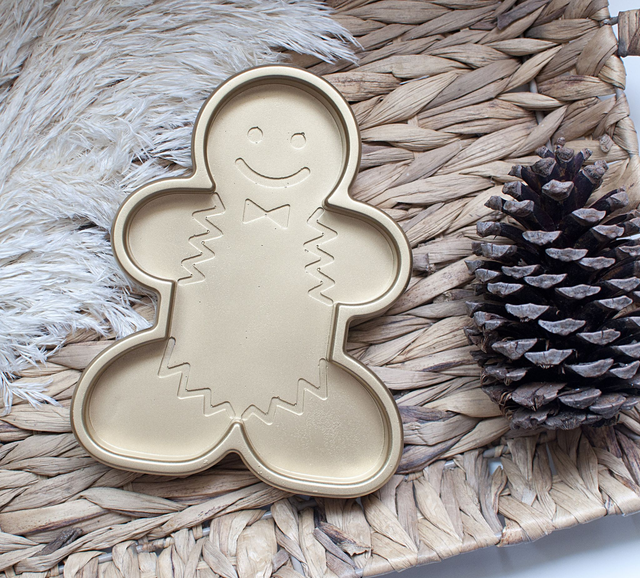 Plateau Ptit biscuit en Jesmonite / Collection de Noël / Gingerbreadman
