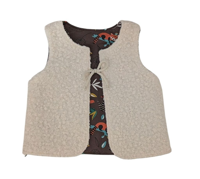 Gilet de berger 12 mois réversible