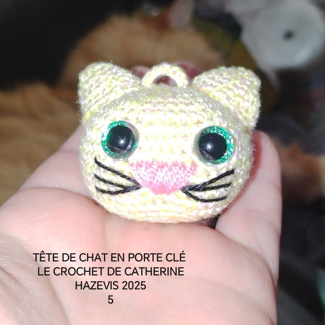 2025 TÊTE DE CHAT EN PORTE CLÉ 