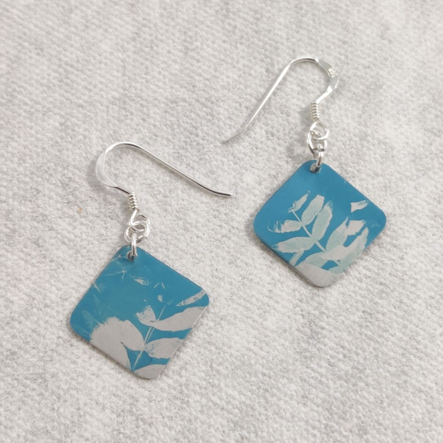 Turquoise Fern Earrings