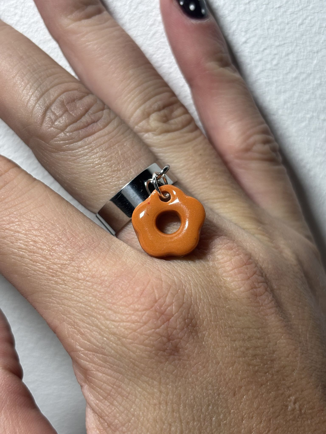 Argent 6mm Pampille Terracotta