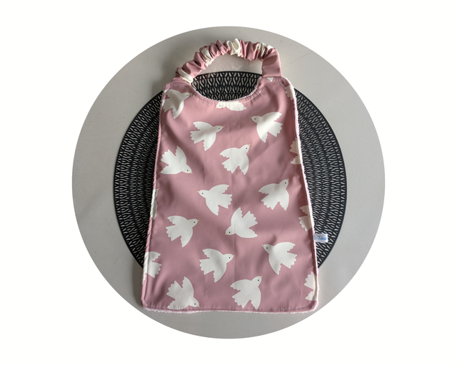 Serviette élastiquée oiseaux 