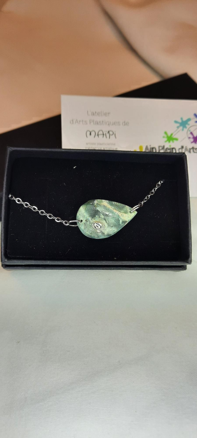 Bracelet loupe de frene vert 