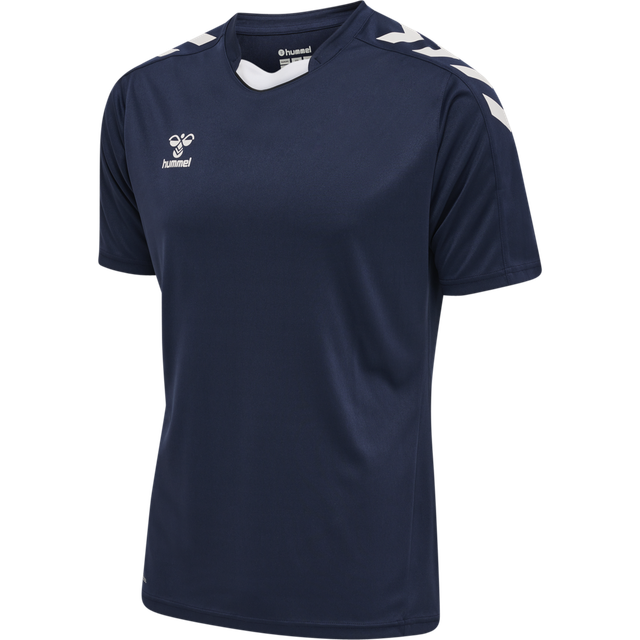 hmlCORE XK POLY JERSEY KIDS Marine - KIF Logo på brystet og KUNDBY IF tryk på ryggen