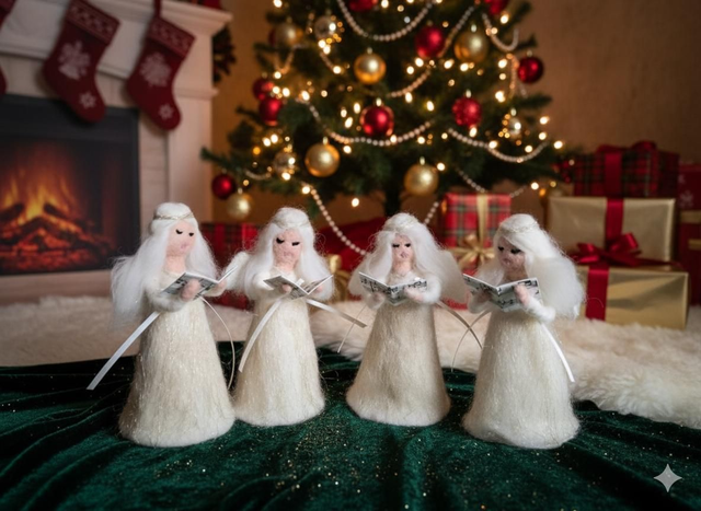Needle felt Angels