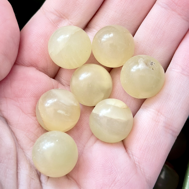 Afghan jade mini spheres