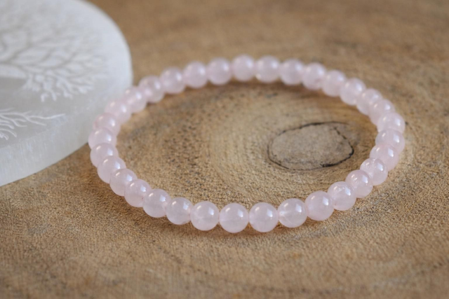 Bracelet QUARTZ ROSE 6 mm – Amour et Douceur