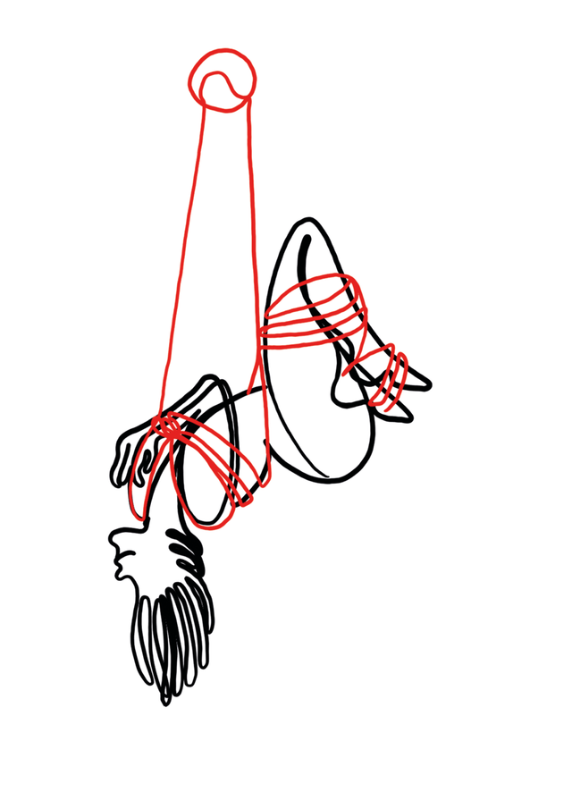 Nr 1 Tight upside down 1 -18x13 cm