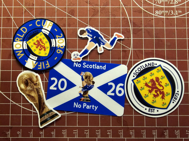 Scotland 5 sticker set