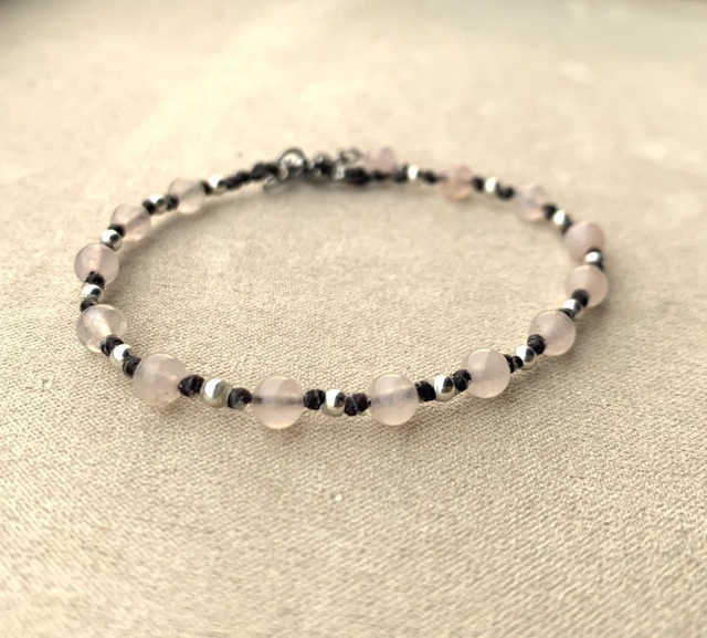 Bracelet Youna - Quartz rose