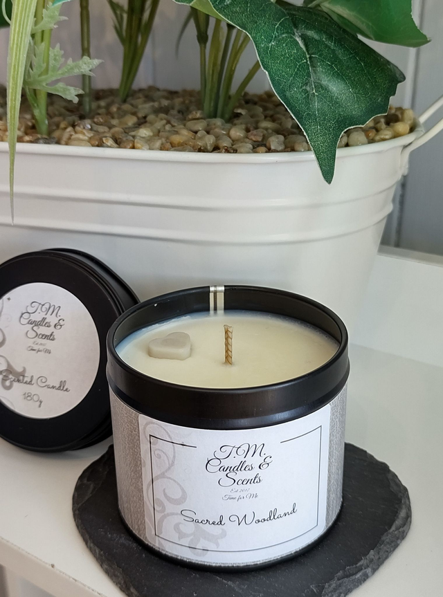 Sacred Woodland candle tin