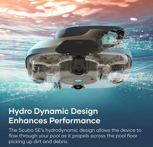 Aiper Scuba SE Cordless Robotic Pool Cleaner - black