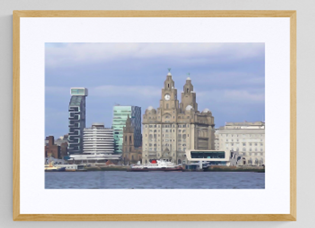 Liverpool Skyline Water Colour - Print