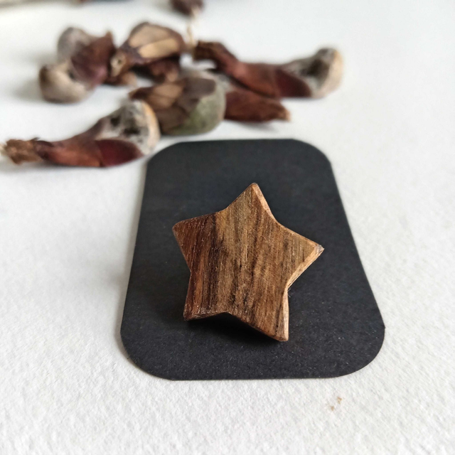 Pin's étoile en olivier