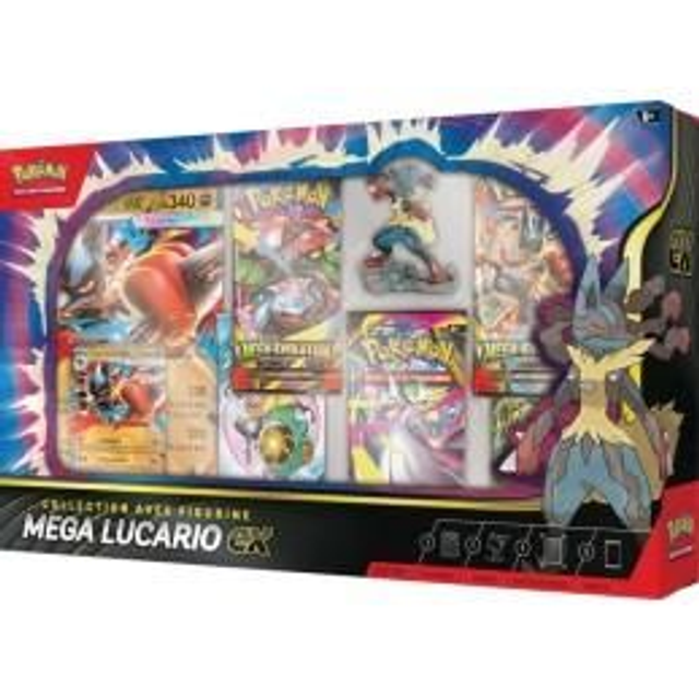 Pokémon Mega Lucario Ex Collection Avec Figurine FR