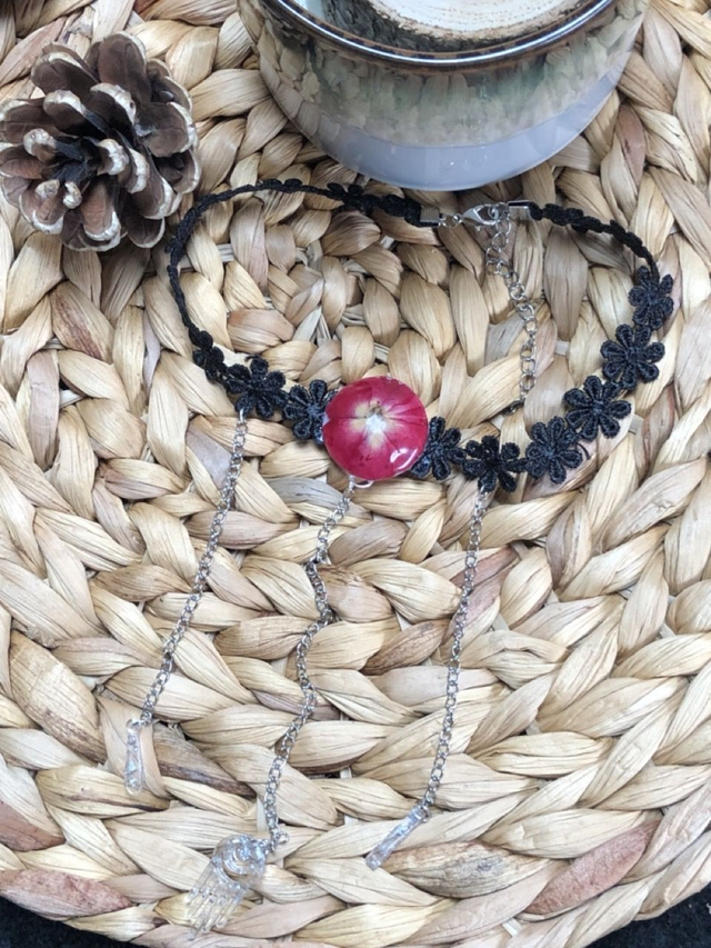 Collier Shakira - ras de cou floral