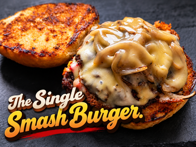 Single ‘Smash’ Cheese Burger