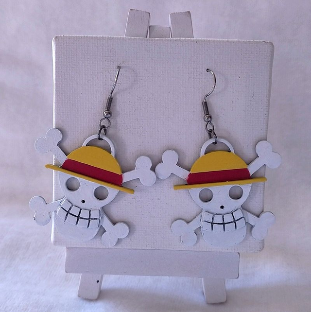 Boucles d'oreilles logo One piece impression 3D
