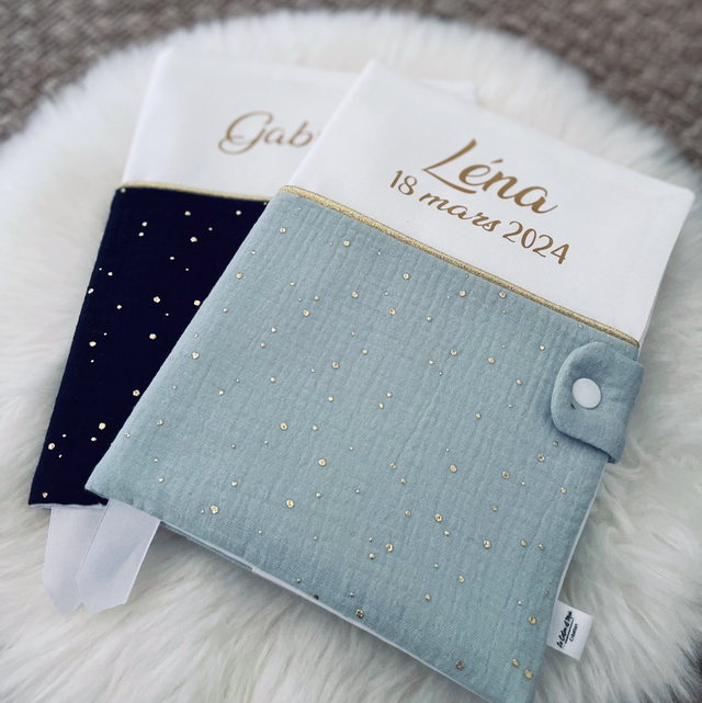 Protège carnet de santé pimiz personnalisé prénom et date