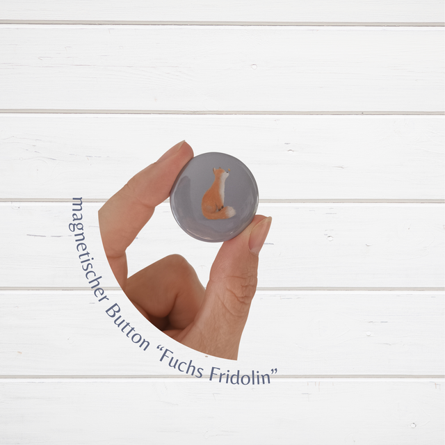 "Fuchs Fridolin - Magnetischer Button & Anstecknadel